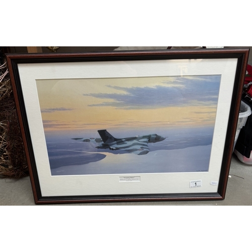 1 - A print of Vulcan XH558 of No 27 squadron returning to base by Keith Aspinall