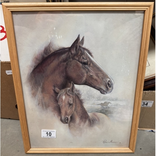 10 - A print of horses by Ruana Manning