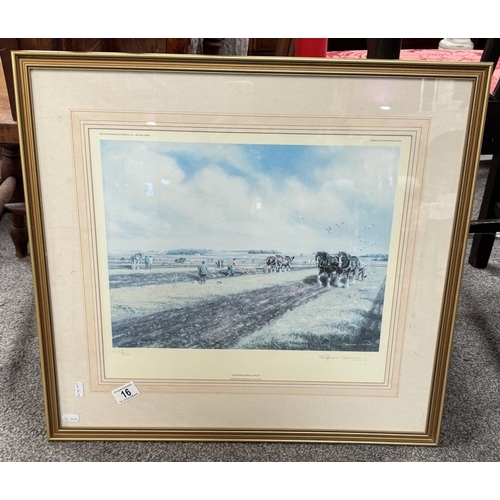 16 - A signed limited edition 12 / 500 print The Ploughing Match