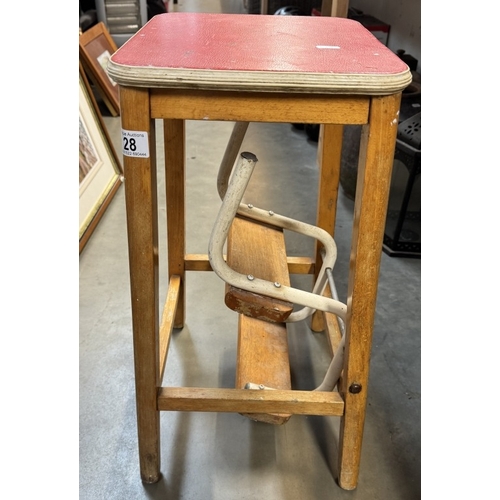 28 - A vintage kitchen step stool