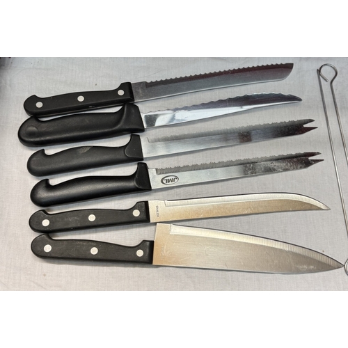 47 - A quantity of kitchen knives etc including 11 pieces by Shogun