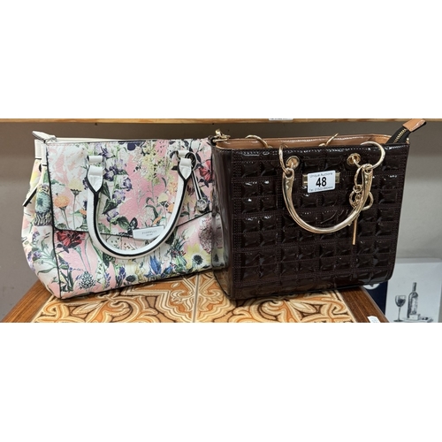 48 - 2 Lovely ladies bags by Fiorelli & River Island in as new condition