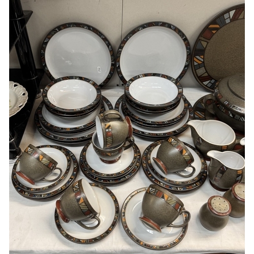 56 - A Denby Marakesh dinner set, approximately 83 pieces. (12 piece setting, 1 dinner plate missing)