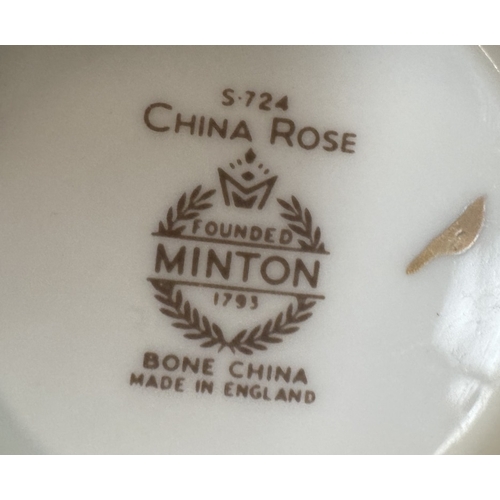 122 - A China Rose dinner set by Minton approximately 65 pieces