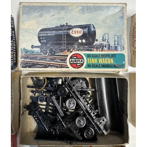 123 - 2 Airfix 1/72 series 2 aircrafts not started & A quantity of 00 scale railway kits assembled