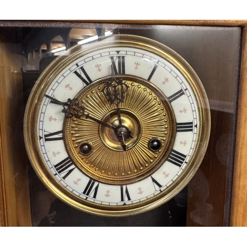 269 - An Edwardian wall clock movement in modern case