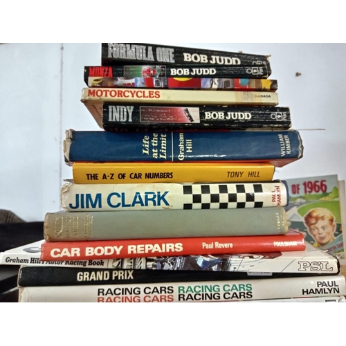 392 - A quantity of racing car books etc.