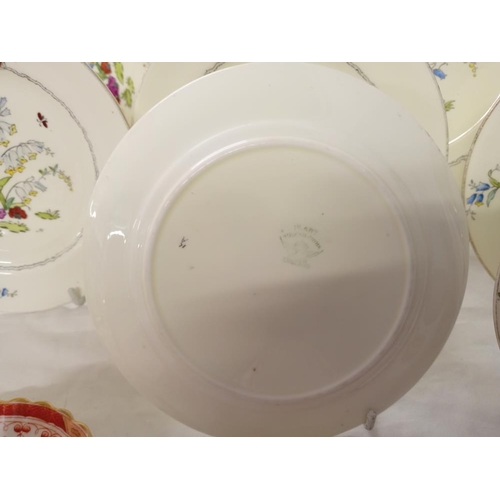 402 - A good sandwich Tuscan set including 2 cake plates & 6 tea plates