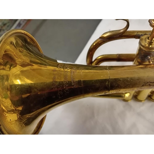 409 - A smaller version of a brass trumpet