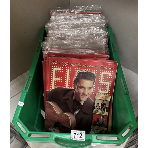 712 - A quantity of Elvis magazines (The Official Collectors Edition)