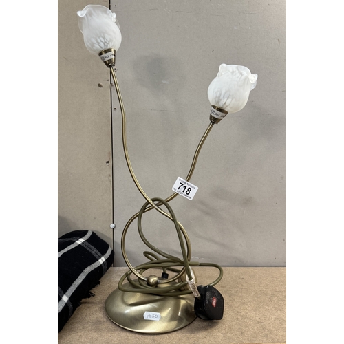 718 - A decorative table lamp