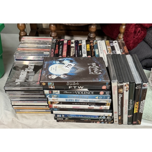 719 - A quantity of DVDs & CDs