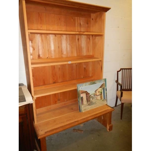 1470 - A good sized pine book case. COLLECT ONLY.