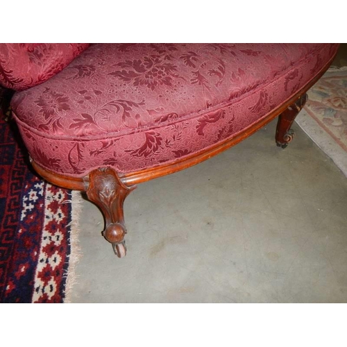 1493 - An early 20th century salon sofa, COLLECT ONLY.