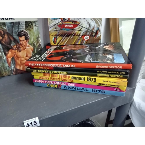 415 - A quantity of annuals including Tarzan & Valiant etc.