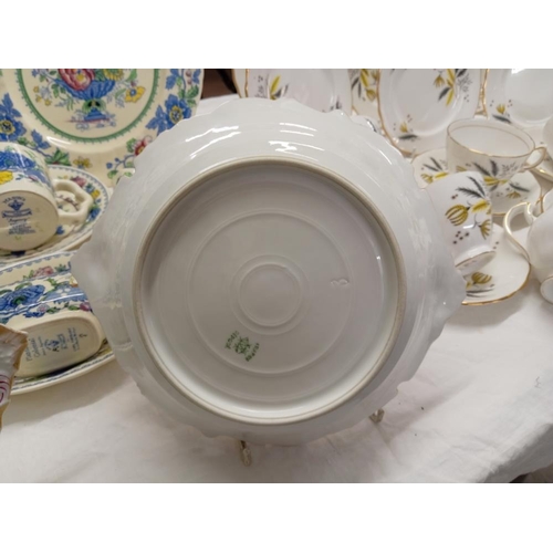 430 - An early French plate & dish with flower design