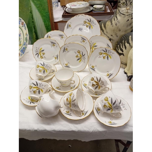 431 - A 20 piece Colclough tea set