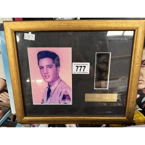 777 - 4 Framed & glazed Elvis related memorabilia including framed sheet music All Shook Up