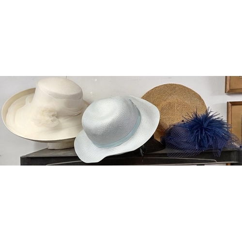 438 - 3 shelves of ladies hats