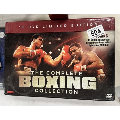 804 - A selection of DVDs including Muhammed Ali