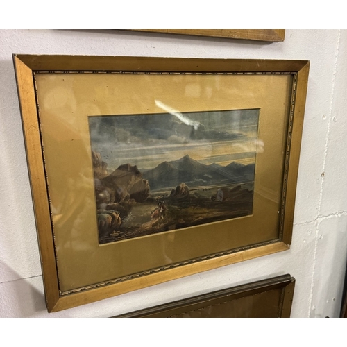 441 - 4 framed & glazed rural scenes. COLLECT ONLY