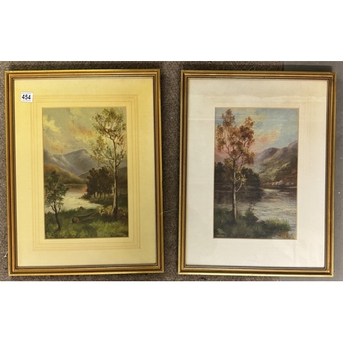 454 - 2 framed & glazed pictures