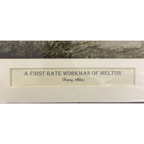 455 - An unframed picture 'A First Rate Workman Of Melton' by Henry Alken