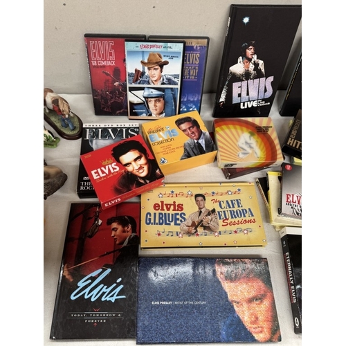 825 - A quantity of Elvis CD's & DVD's including Elvis the Searcher soundtrack