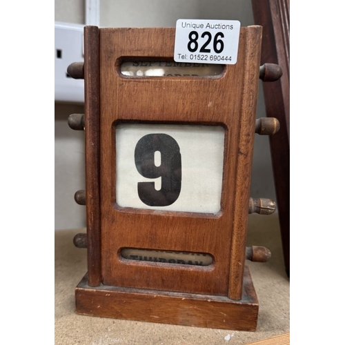 826 - An Edwardian perpetual calendar