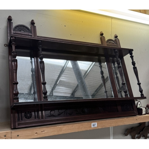 827 - A Good Edwardian overmantel mirror, COLLECT ONLY.