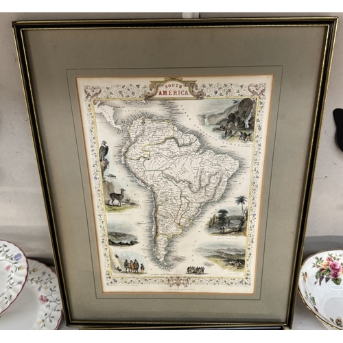 834 - A Circa 1820s engraved map of Wiltshire by Pigot & Co & another of South America by J.Rodgers