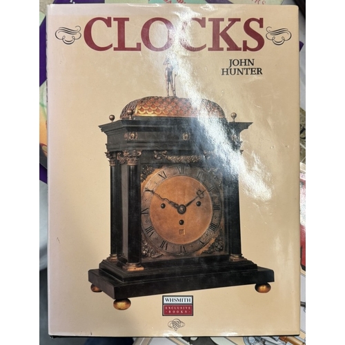 844 - A quantity of books about clocks, guns etc