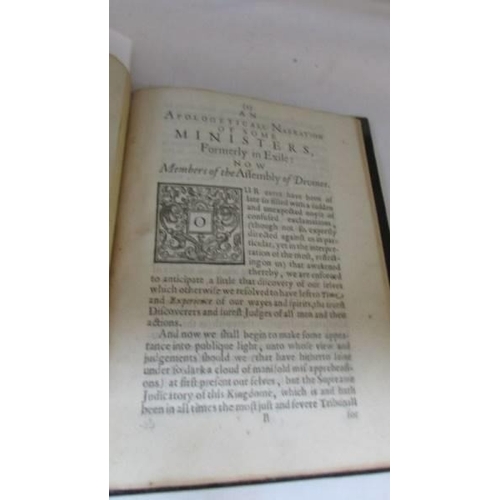 1204 - Goodwin, Thomas et al, An Apologeticall Narration Of Some Ministers Formerly Exiles In The Netherlan... 