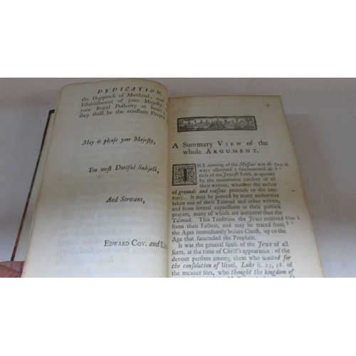 1205 - Chandler, Edward, A Defence of Christianity from the Prophesies of the Old Testament. 1728, London. ... 