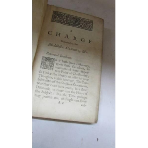 1214 - Waterland, Daniel, The Doctrinal Use Of The Christian Sacraments Considered in a Charge. 1736, Londo... 