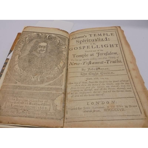 1220 - Bunyan, John - Solomon's Temple Spiritualized or Gospel-Light printed by John Marshall at the Bible ... 