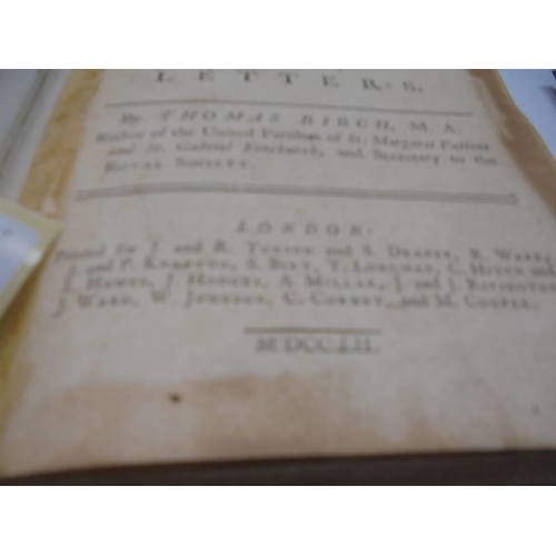 1222 - Birch, Thomas, Dr John Tillotson Lord Archbishop of Canterbury His Original Papers and Letters, 1752... 