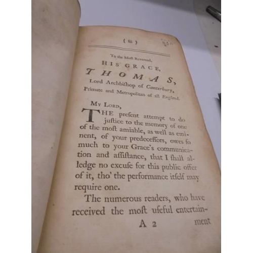 1222 - Birch, Thomas, Dr John Tillotson Lord Archbishop of Canterbury His Original Papers and Letters, 1752... 