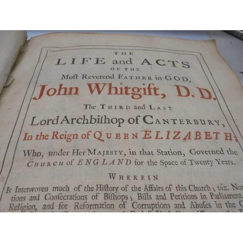 1225 - Strype, John, The Life and Acts of the Most Reverend Father in God John Whitgist D D. The third and ... 