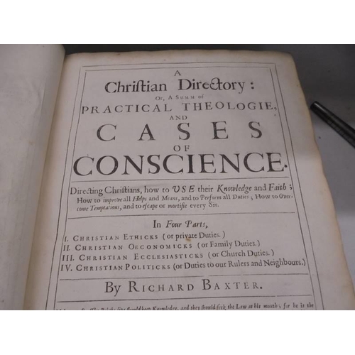 1226 - Baxter, Richard, A Christian Directory: or, a Summ of Practical Theologie, and Cases of Conscience. ... 