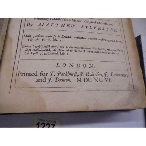 1227 - Baxter, Richard, Reliquiae Baxterianae or Mr Richard Baxters Narrative of the Most Memorable Passage... 