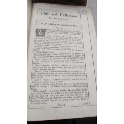 1232 - Rushworth, John, Volumes 1 - 8 of Rushworths Collections containing principal matters which happened... 