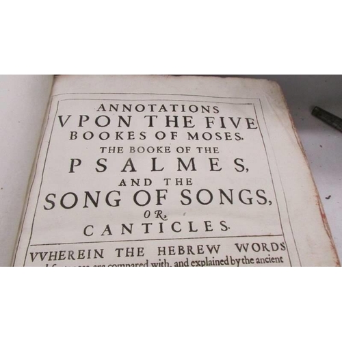 1233 - Ainsworth, Henry, Ainsworths Annotations upon the Five Books of Moses - The Book of Psalms and the S... 