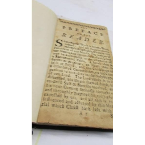 1236 - Baxter, Richard, Monthly Preparations for the Holy Communion. 1728, Boston. 3rd Edition, Paper poor,... 