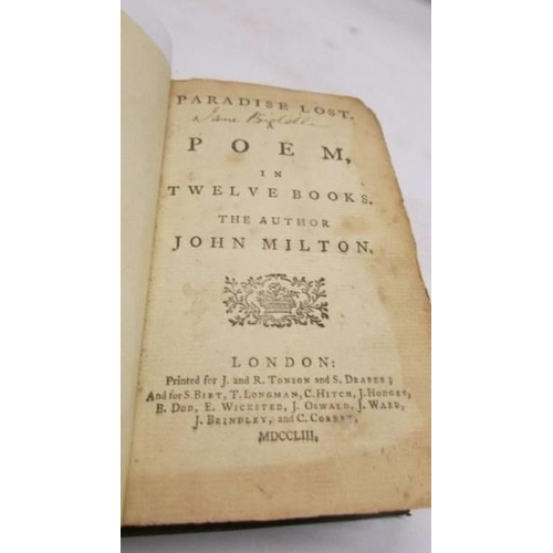 1238 - Milton, John, Milton's Paradise Lost, 1753.