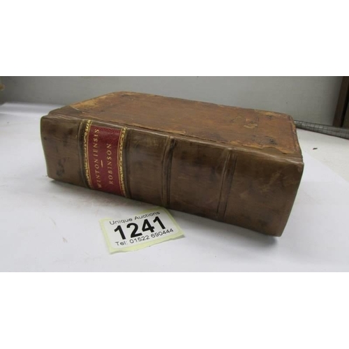 1241 - Robinson, Hugh, The Latin Phrases of Winchester School. 1661, London. 3rd Edition, Repaired 1984.