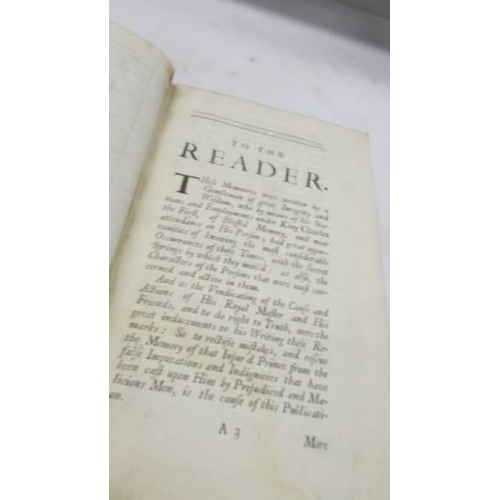 1243 - Warwick, Philip, Memoires of the Reign of King Charles I. 1702, London. The Second Edition.