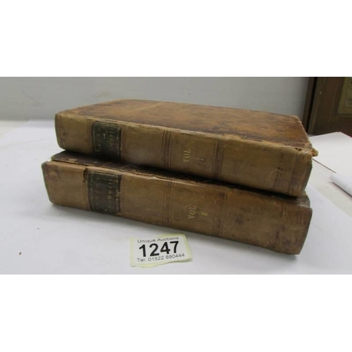 1247 - Noble, Mark, Memoirs of the Protectorate House of Cromwell. 1784, Birmingham. 2 volumes of the 1st e... 