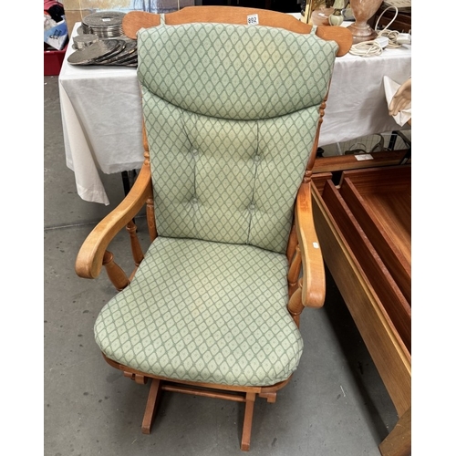 892 - A good quality rocking chair, COLLECT ONLY.