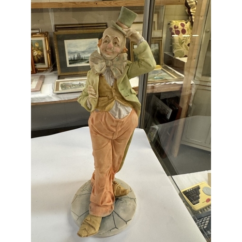 906 - An M.Requene Spanish porcelain clown figure & one other